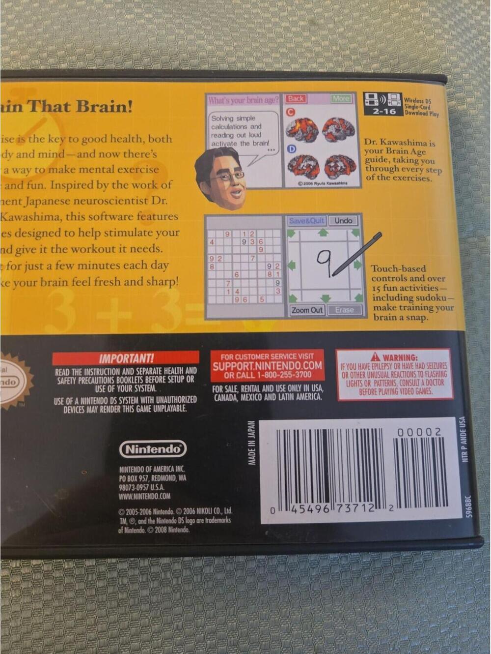 Brain Age: Train Your Brain in Minutes a Day! - Nintendo DS (CIB) - Picture 4 of 4